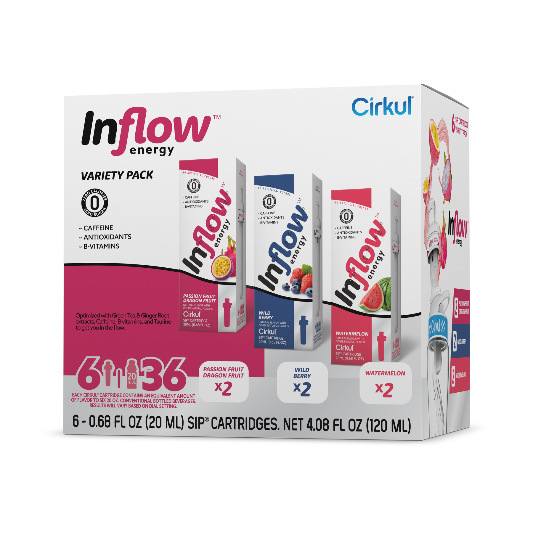 Inflow Energy® 6-Pack Variety Pack - Simple Use
