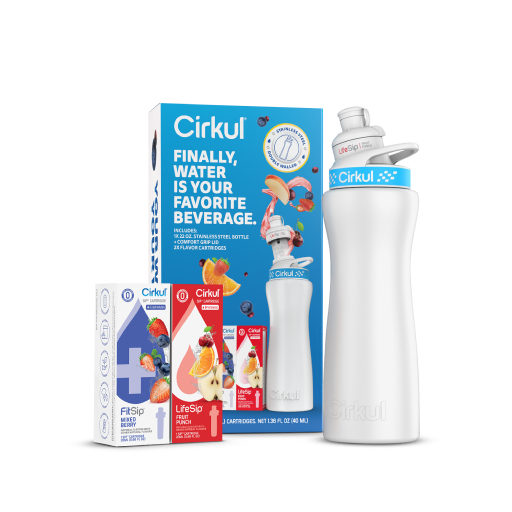 22oz. White Stainless Steel Bottle Starter Kit - Home Choice