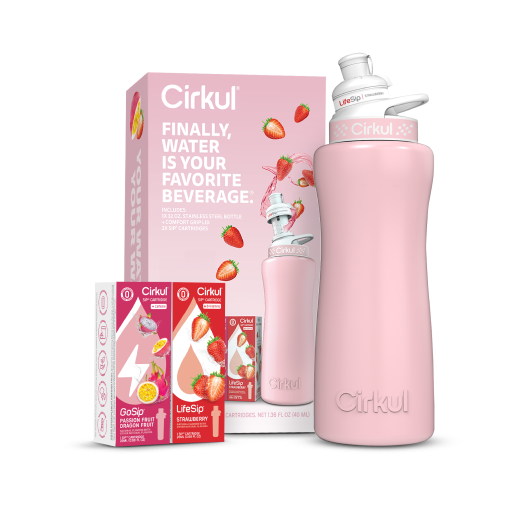 32oz. Blush Pink Stainless Steel Bottle Starter Kit - Classic Pick